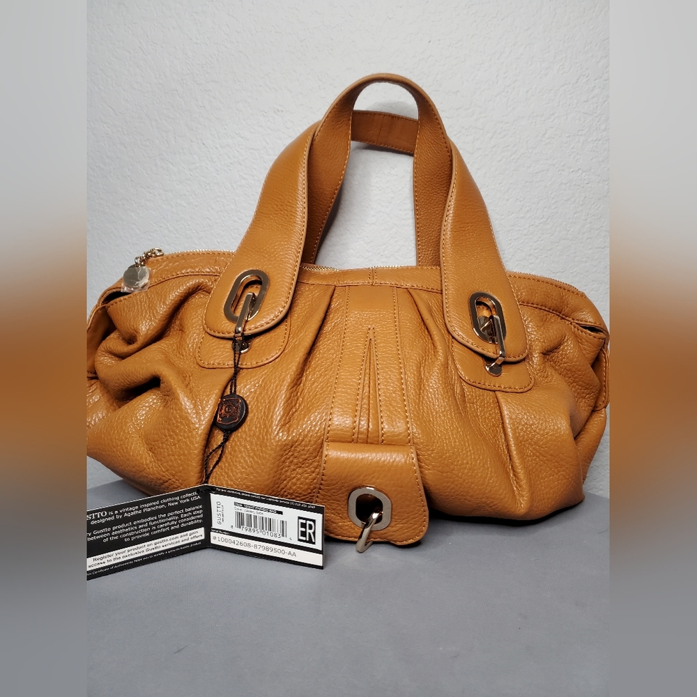 NEW Gustto Camel Satchel